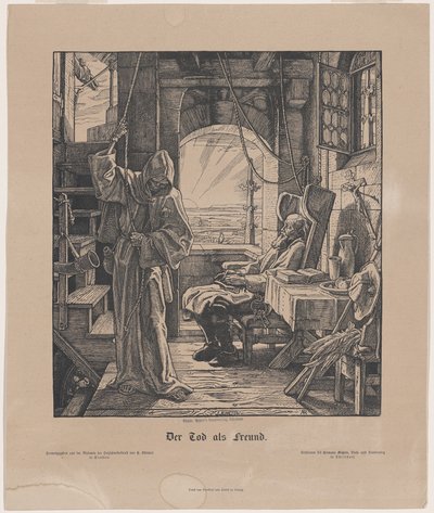 Śmierć jako przyjaciel autorstwa Alfred Rethel