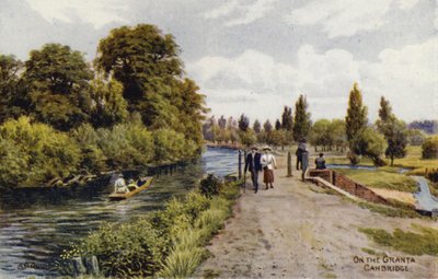 Cambridge: On the Granta (kolor lito) autorstwa Alfred Robert Quinton