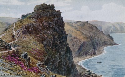 Castle Rock, Lynton autorstwa Alfred Robert Quinton
