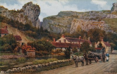 Wioska Cheddar i Lwia Skała autorstwa Alfred Robert Quinton