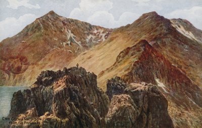 Crib Goch i Snowdon z Pinnacles autorstwa Alfred Robert Quinton
