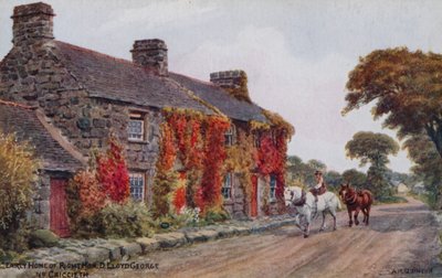 Wczesny dom Right Hon. D. Lloyd George, Nr. Criccieth autorstwa Alfred Robert Quinton