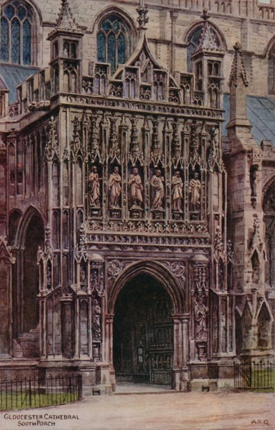 Katedra w Gloucester, ganek południowy autorstwa Alfred Robert Quinton