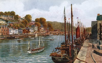 Looe, nabrzeże autorstwa Alfred Robert Quinton