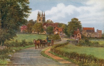 Penhurst Place and Church (kolor lito) autorstwa Alfred Robert Quinton
