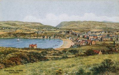 Port Erin, człowiek z IO, z południa autorstwa Alfred Robert Quinton