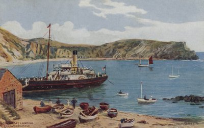 Lądowanie parowca, Lulworth Cove autorstwa Alfred Robert Quinton