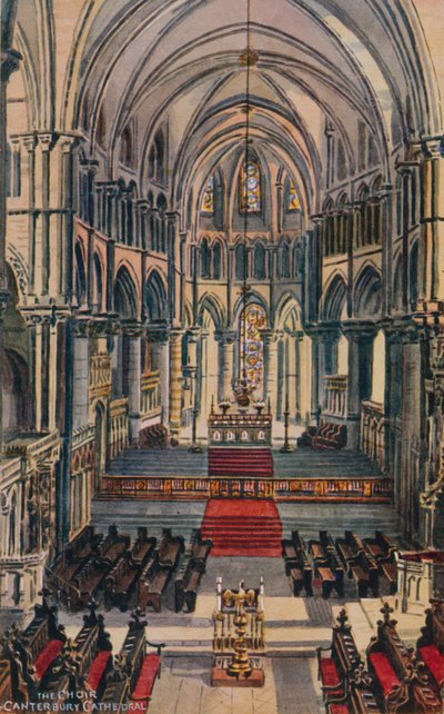 Chór katedry w Canterbury autorstwa Alfred Robert Quinton