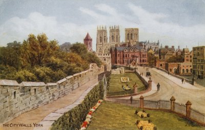 Mury miejskie, York autorstwa Alfred Robert Quinton