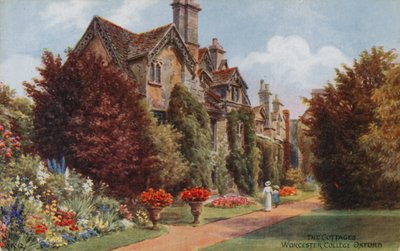The Cottages, Worcester College, Oxford (kolor lito) autorstwa Alfred Robert Quinton