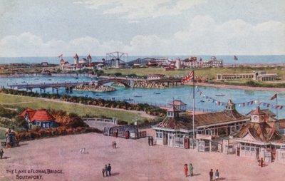Jezioro i most kwiatowy, Southport autorstwa Alfred Robert Quinton