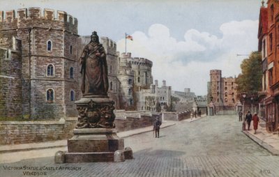 Statua Wiktorii i Podejście do Zamku, Windsor autorstwa Alfred Robert Quinton