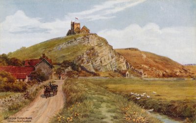 Weston-Super-Mare, stary kościół pod górę autorstwa Alfred Robert Quinton