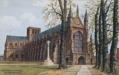 Katedra w Winchester, z północnego zachodu autorstwa Alfred Robert Quinton