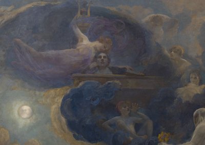 Poezja - Dramat (sufit boczny) autorstwa Alfred Roll