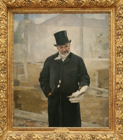 Portret Adolphe Alphand (1817-1891),1888 (olej na płótnie) autorstwa Alfred Roll