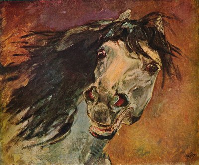 Głowa konia andaluzyjskiego, ok. 1910 r. autorstwa Alfred Roll