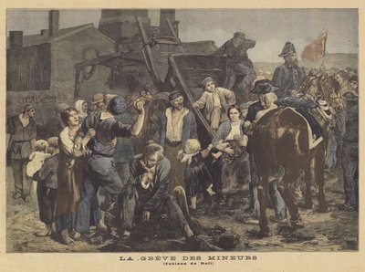Strajk górników autorstwa Alfred Roll