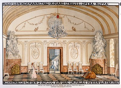 Richard Strauss: Der Rosenkavaliert (The Rosenkavalier) Scenografia autorstwa Rollera. II akt autorstwa Alfred Roller