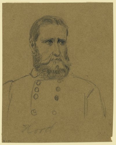 Generał Konfederacji John Bell Hood autorstwa Alfred Rudolph Waud