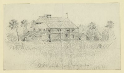 Dom pilotów rzeka St. Johns autorstwa Alfred Rudolph Waud