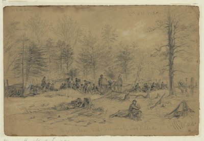 Miejsce, gdzie Genl. Sedgwick został zabity autorstwa Alfred Rudolph Waud