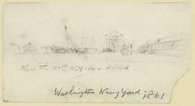Waszyngton Navy Yard autorstwa Alfred Rudolph Waud