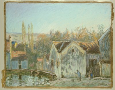 Zakątek Moret-sur-Loing autorstwa Alfred Sisley