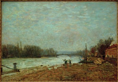 Po klęsce Sekwana przy moście Suresnes autorstwa Alfred Sisley