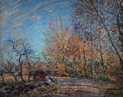 Na skraju lasu w Fontainebleau autorstwa Alfred Sisley