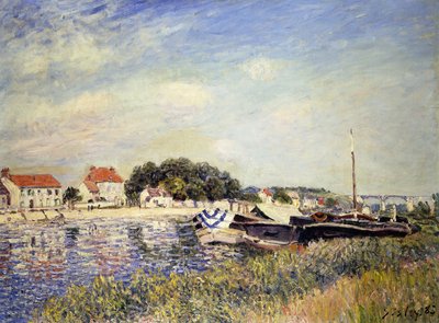 Banki Loingu w Saint-Mammes; Bords du Loing a Saint-Mammes, 1885 autorstwa Alfred Sisley