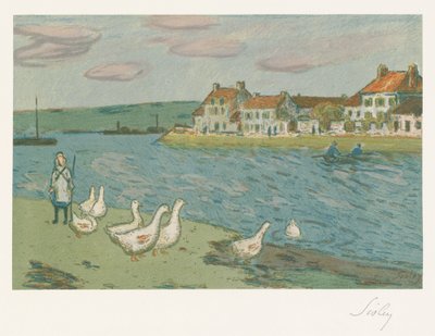 Brzegi rzeki, 1897 autorstwa Alfred Sisley