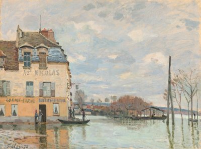 Powódź w Port-Marly autorstwa Alfred Sisley