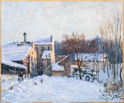 Francuski: Une cour à Chaville autorstwa Alfred Sisley