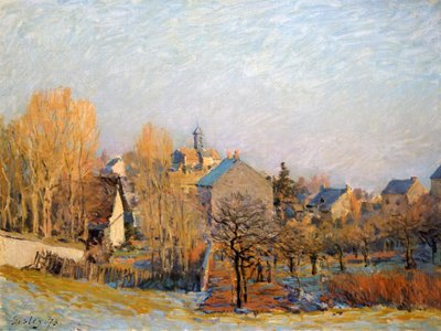 Mróz w Louveciennes, 1873. autorstwa Alfred Sisley