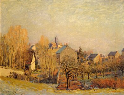 Mroźny poranek w Louveciennes autorstwa Alfred Sisley