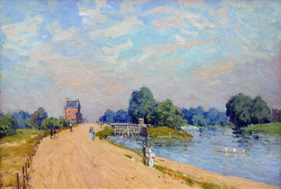 Hampton Court Road autorstwa Alfred Sisley