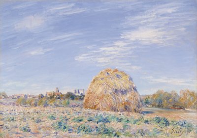 Stóg siana nad brzegiem Loing, 1891 autorstwa Alfred Sisley