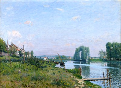 Wyspa Saint-Denis, 1872 autorstwa Alfred Sisley