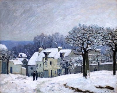 Place du Chenil w Marly autorstwa Alfred Sisley