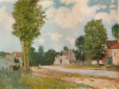 Droga do Wersalu, XIX wiek, 1929 autorstwa Alfred Sisley