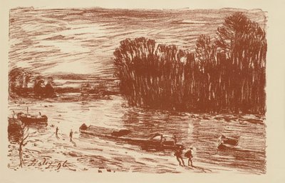 Loing koło St. Mammès autorstwa Alfred Sisley