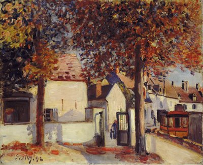 Moret-sur-Loing (Rue de Fosses) autorstwa Alfred Sisley