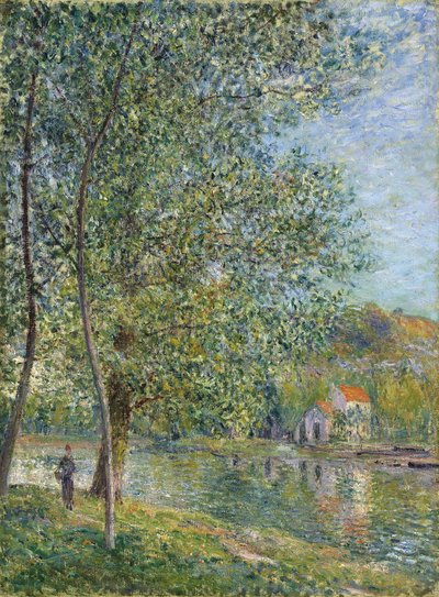 Rano w pobliżu Loing; Matin pres du Loing, 1879 autorstwa Alfred Sisley