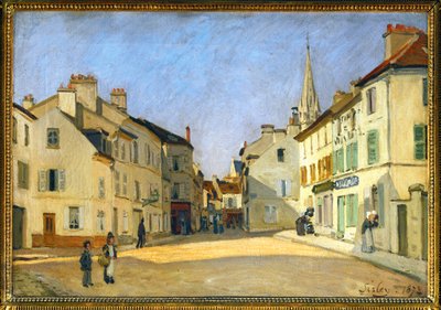 Rue de la Chaussee w Argenteuil autorstwa Alfred Sisley
