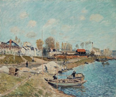 Piasek na nabrzeżu, 1875 autorstwa Alfred Sisley