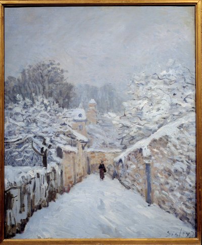 Śnieg w Louveciennes autorstwa Alfred Sisley