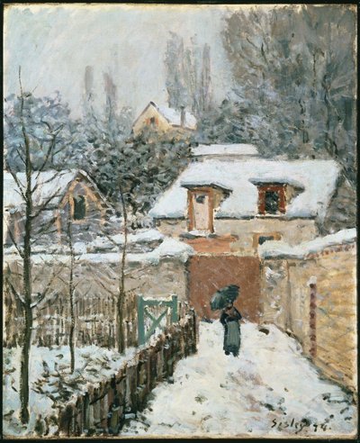 Śnieg w Louveciennes autorstwa Alfred Sisley