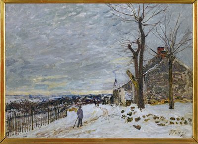Śnieg w Veneux-Nadon, ok. 1880 (obraz na płótnie) autorstwa Alfred Sisley