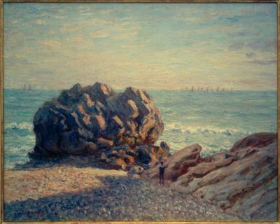 Storrs Rock, Ladys Cove, wieczorem autorstwa Alfred Sisley